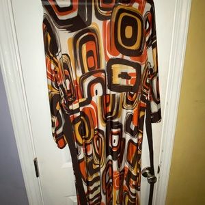 Multicolored pattern dress